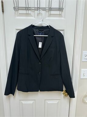 GAP Women's Black Two-Button Blazer